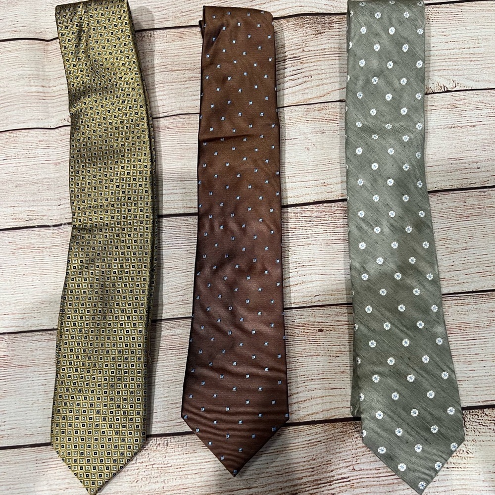 Jos. A. Bank Mens Neck Ties Lot Of 3